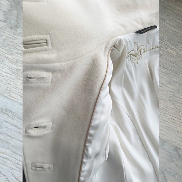 Mackage | Wool Cashmere Peacoat Coat with Leather Trims - Picture 14 of 16